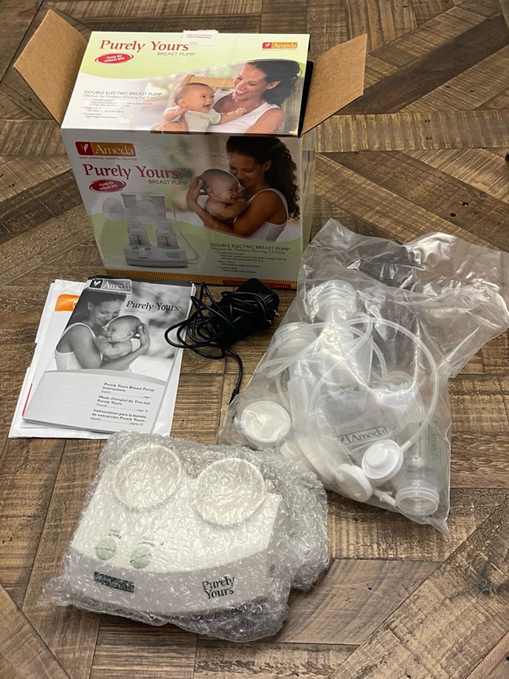 Ameda Purely Yours Double Electric Breast Pump kit